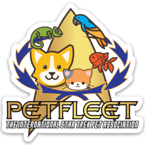 STARFLEET Petfleet Retro Logo Die Cut Sticker