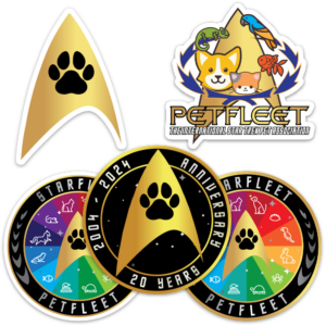 STARFLEET Petfleet sticker 5 pack