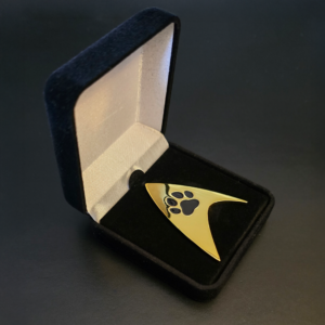 STARFLEET Petfleet Delta Paw Comm Badge.